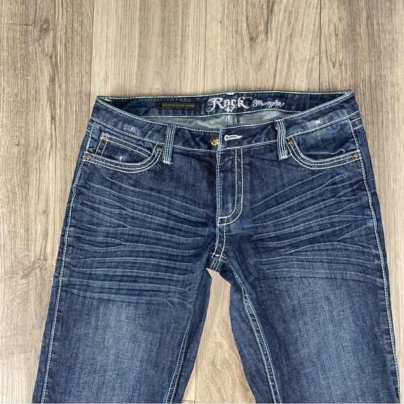 Juniors Rock 47 by Wrangler Low Rise Bootcut Jeans Size‎ 7  27x34 Tall - Picture 8 of 11